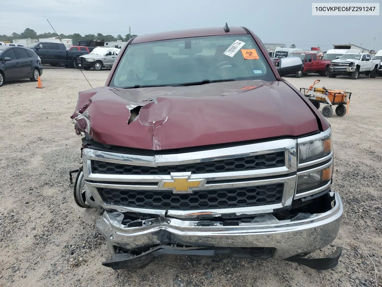 2015 Chevrolet Silverado K1500 VIN: 1GCVKPEC6FZ291247 Lot: 70098774