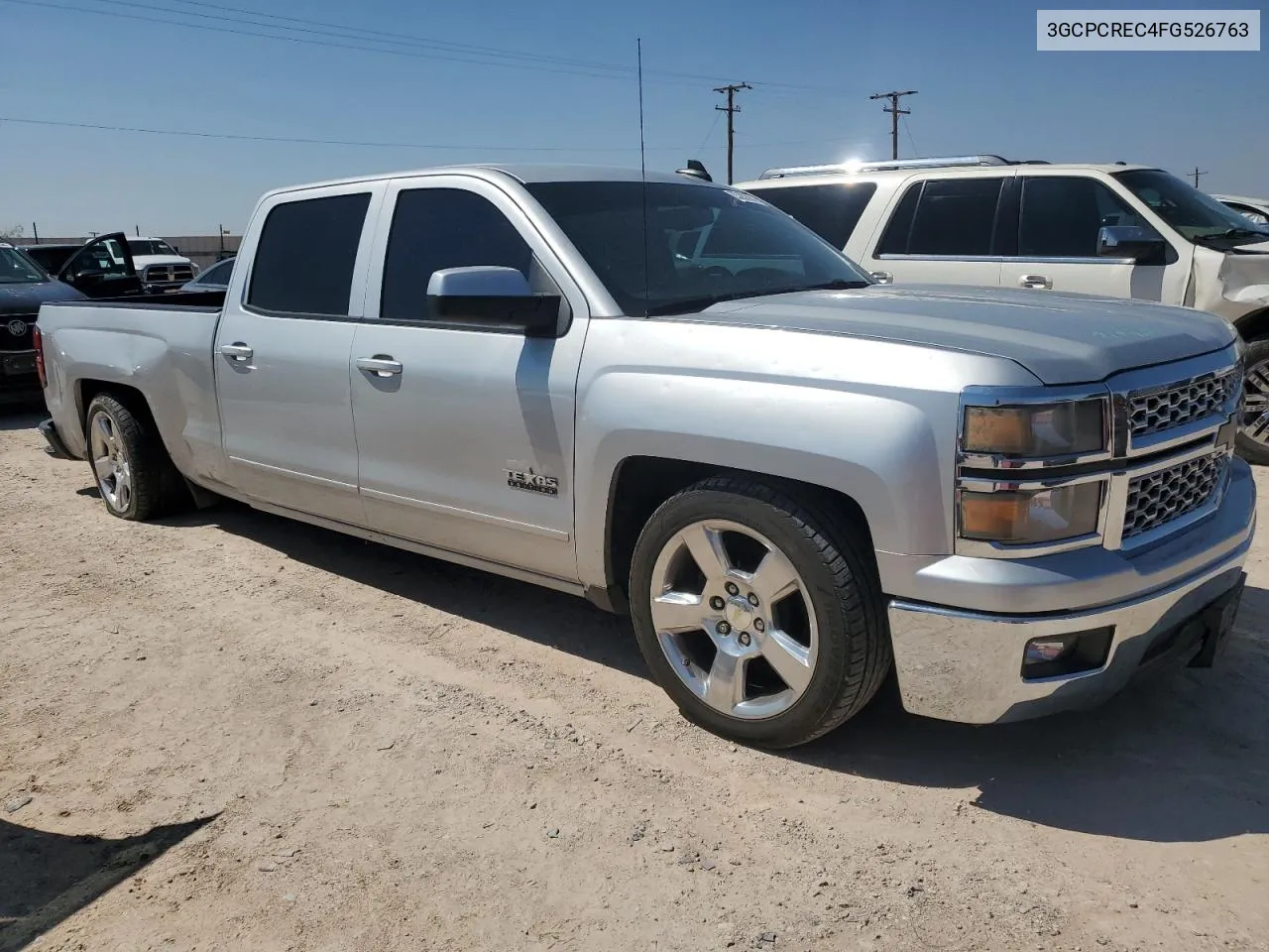 2015 Chevrolet Silverado C1500 Lt VIN: 3GCPCREC4FG526763 Lot: 70282654