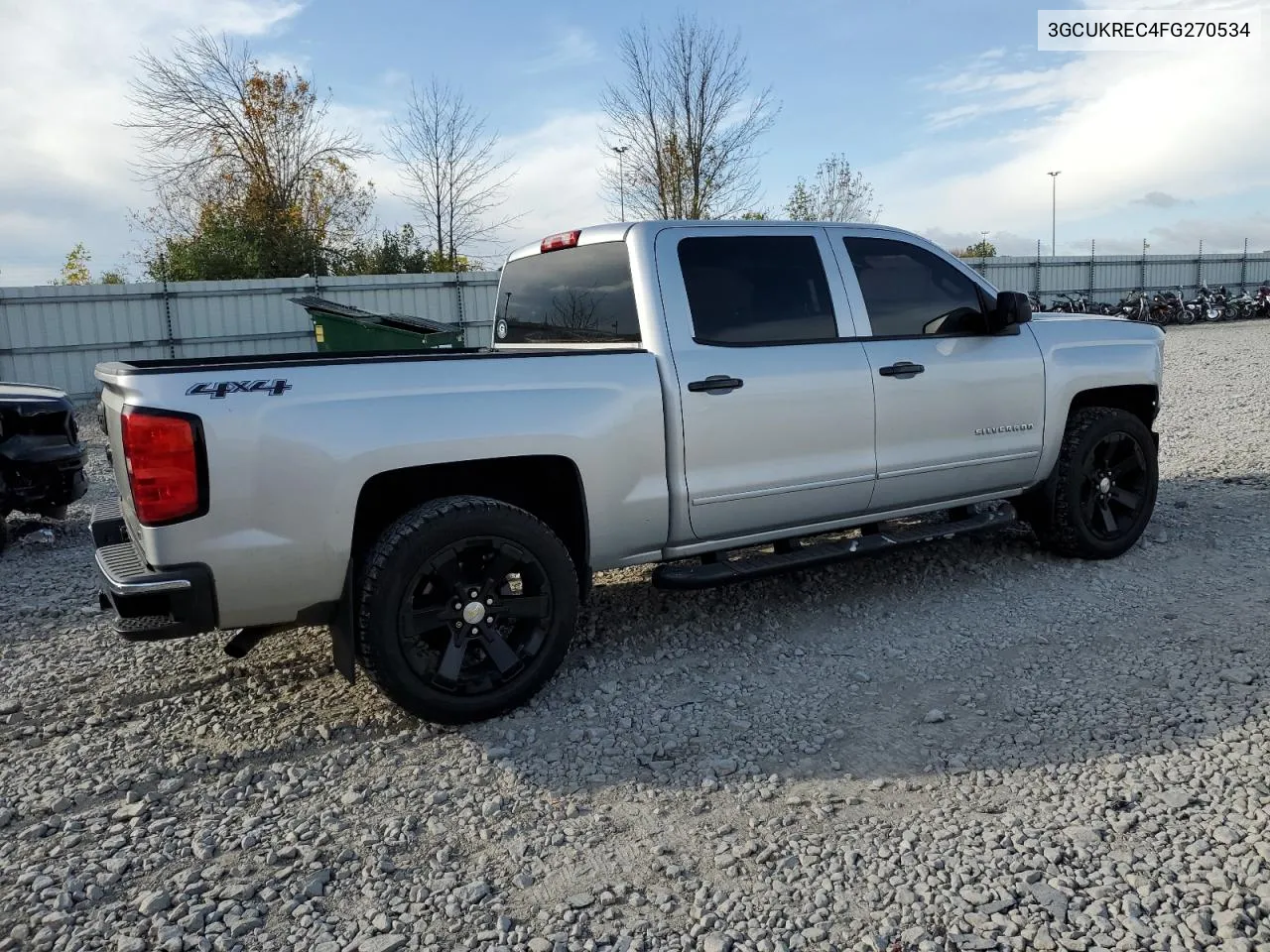 2015 Chevrolet Silverado K1500 Lt VIN: 3GCUKREC4FG270534 Lot: 70327463