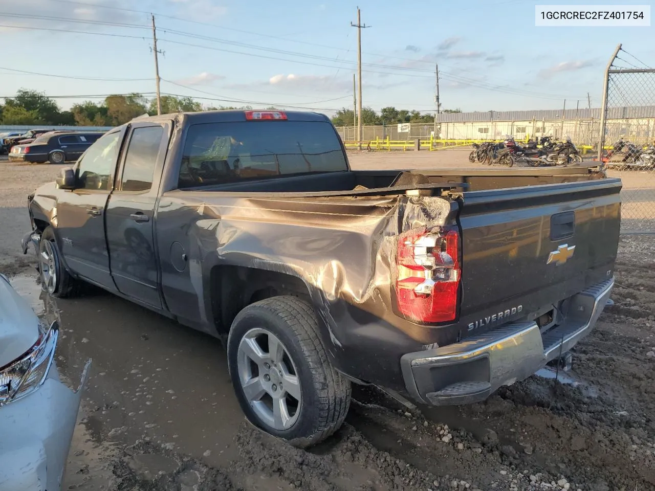 2015 Chevrolet Silverado C1500 Lt VIN: 1GCRCREC2FZ401754 Lot: 70994034