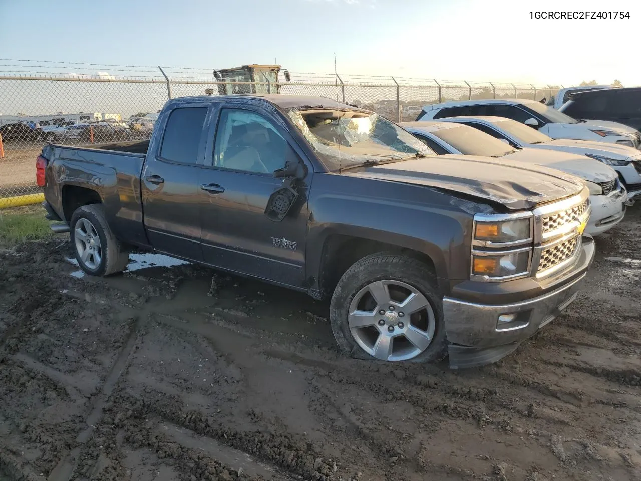 1GCRCREC2FZ401754 2015 Chevrolet Silverado C1500 Lt