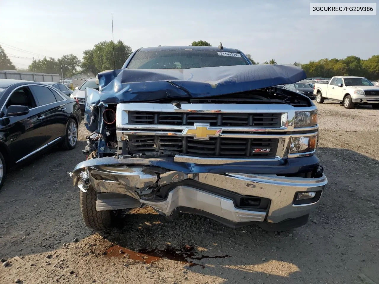 2015 Chevrolet Silverado K1500 Lt VIN: 3GCUKREC7FG209386 Lot: 71183174