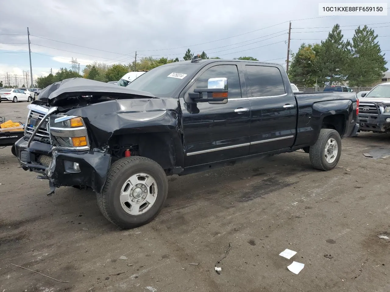 2015 Chevrolet Silverado K2500 High Country VIN: 1GC1KXE88FF659150 Lot: 71250314