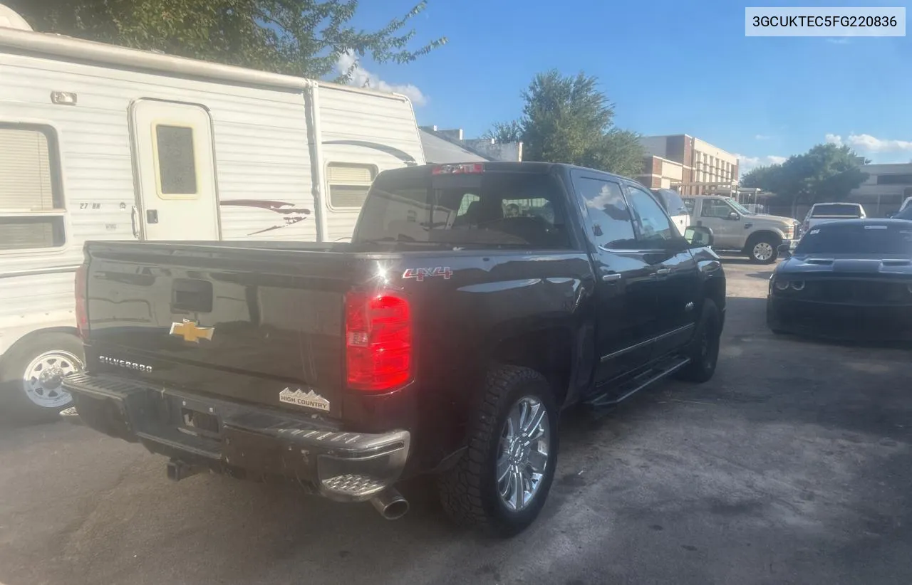 2015 Chevrolet Silverado K1500 High Country VIN: 3GCUKTEC5FG220836 Lot: 71496314