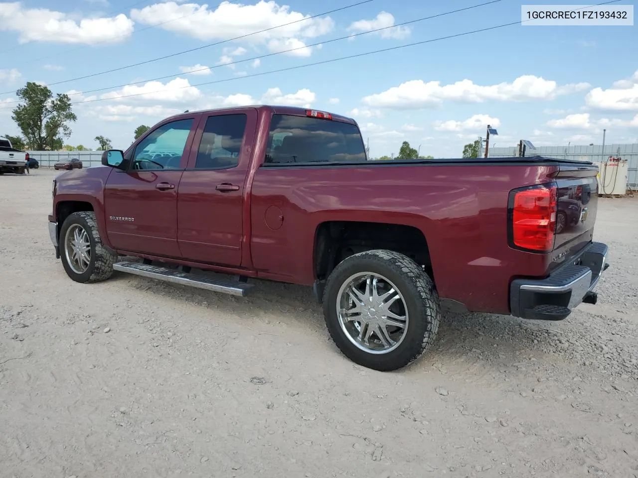 2015 Chevrolet Silverado C1500 Lt VIN: 1GCRCREC1FZ193432 Lot: 71644304