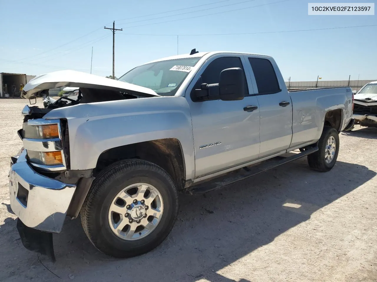 2015 Chevrolet Silverado K2500 Heavy Duty Lt VIN: 1GC2KVEG2FZ123597 Lot: 71807814