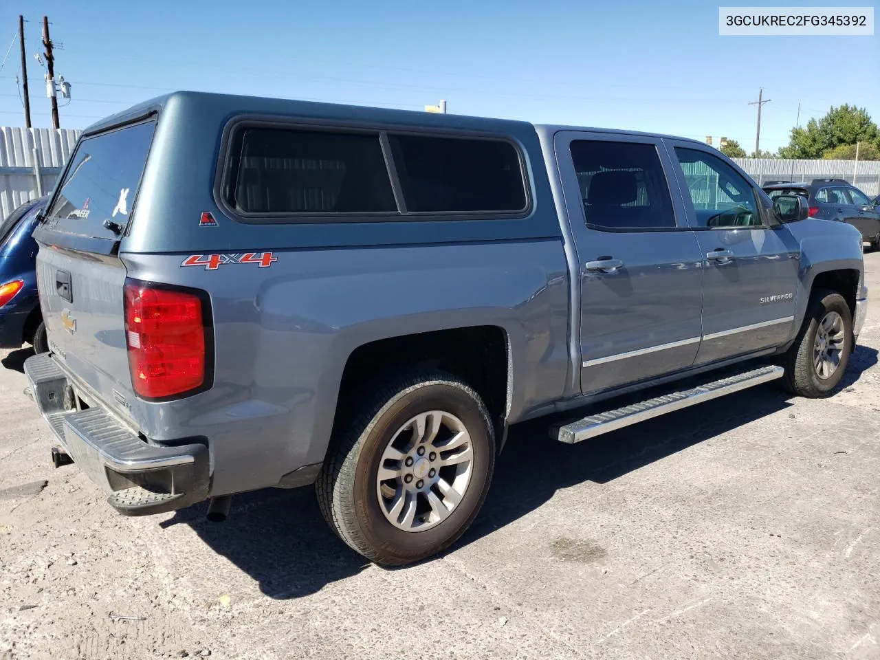 2015 Chevrolet Silverado K1500 Lt VIN: 3GCUKREC2FG345392 Lot: 72017394