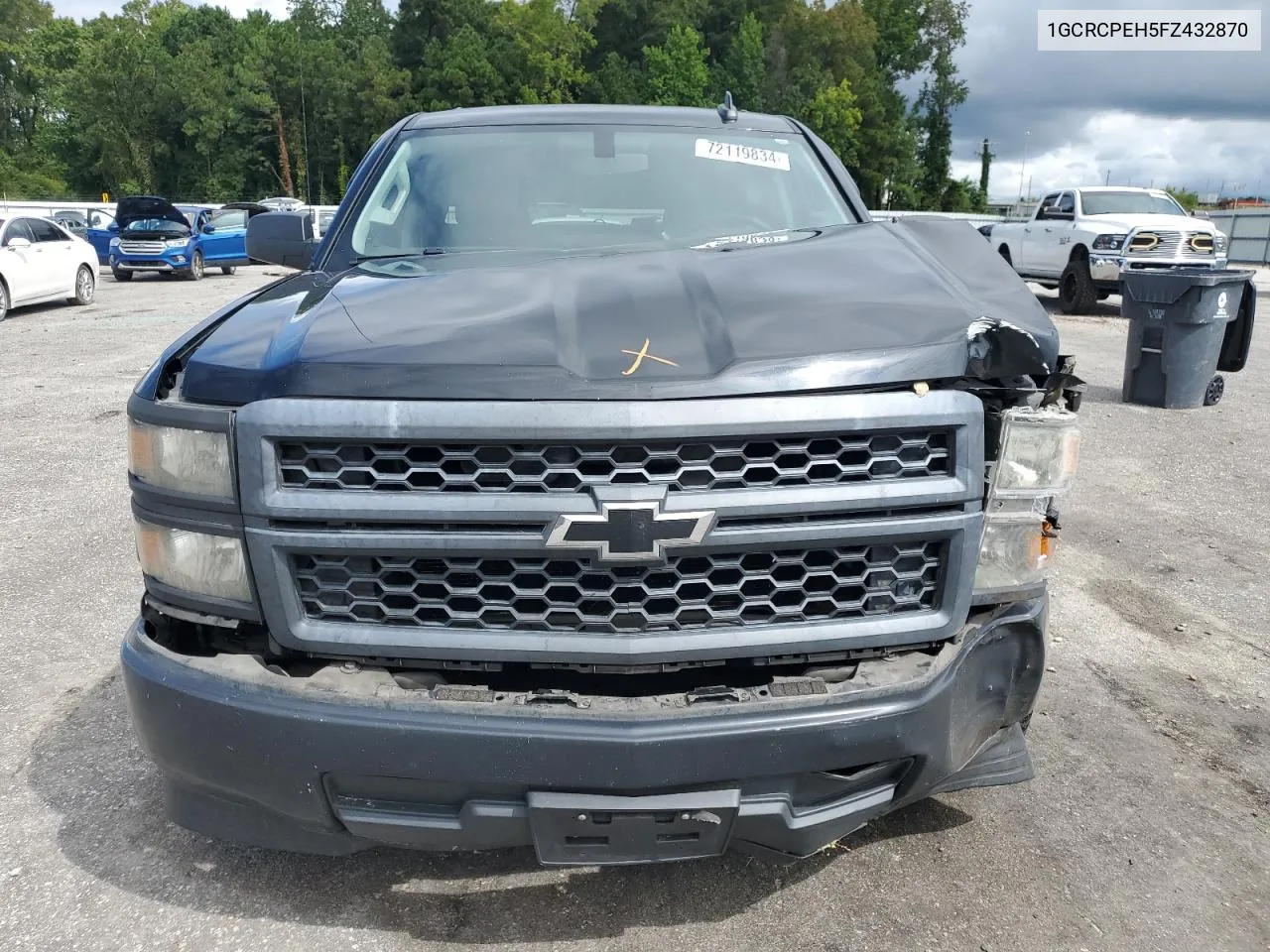 2015 Chevrolet Silverado C1500 VIN: 1GCRCPEH5FZ432870 Lot: 72119834