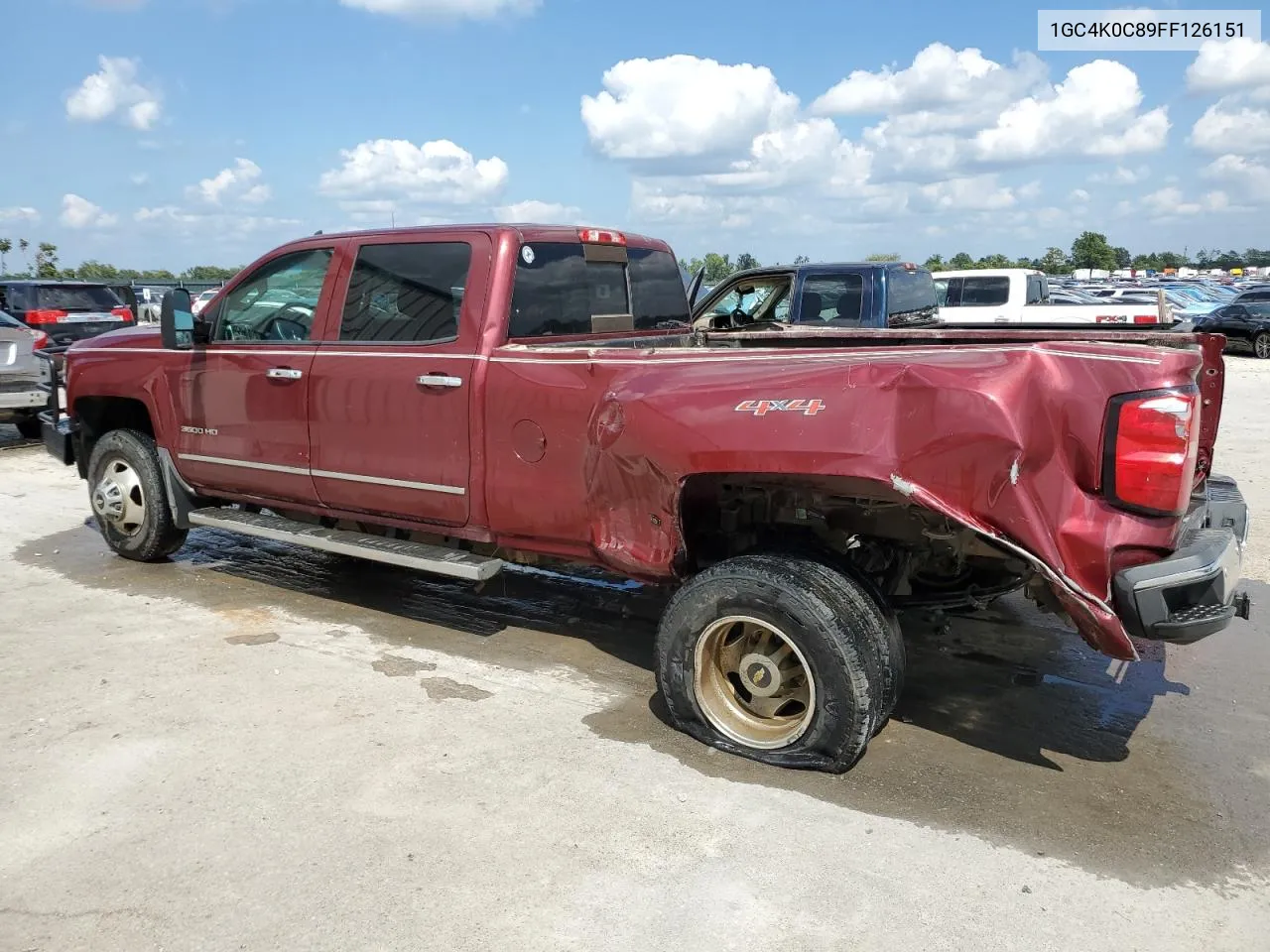 2015 Chevrolet Silverado K3500 Ltz VIN: 1GC4K0C89FF126151 Lot: 72205694