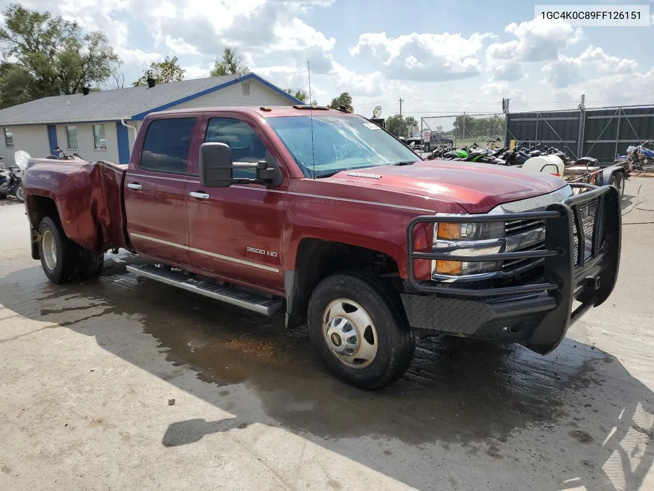 2015 Chevrolet Silverado K3500 Ltz VIN: 1GC4K0C89FF126151 Lot: 72205694