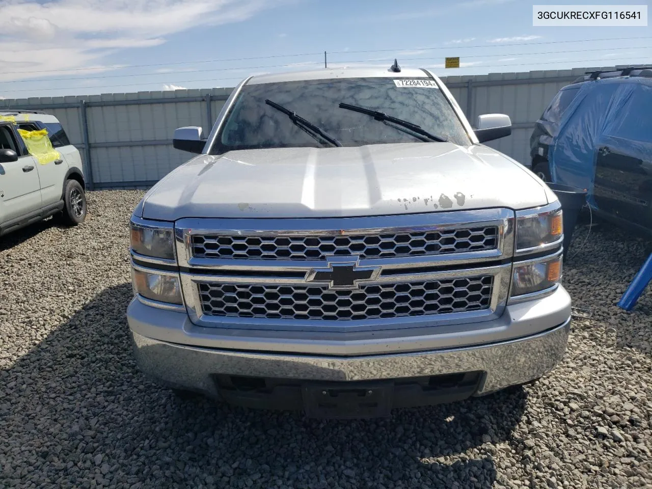 2015 Chevrolet Silverado K1500 Lt VIN: 3GCUKRECXFG116541 Lot: 72284194