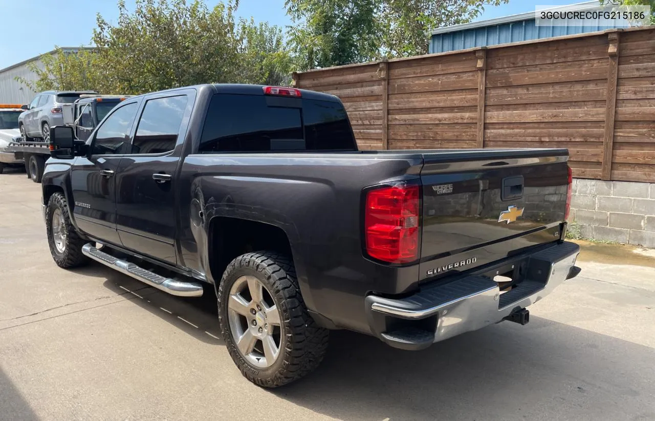 2015 Chevrolet Silverado C1500 Lt VIN: 3GCUCREC0FG215186 Lot: 72382714