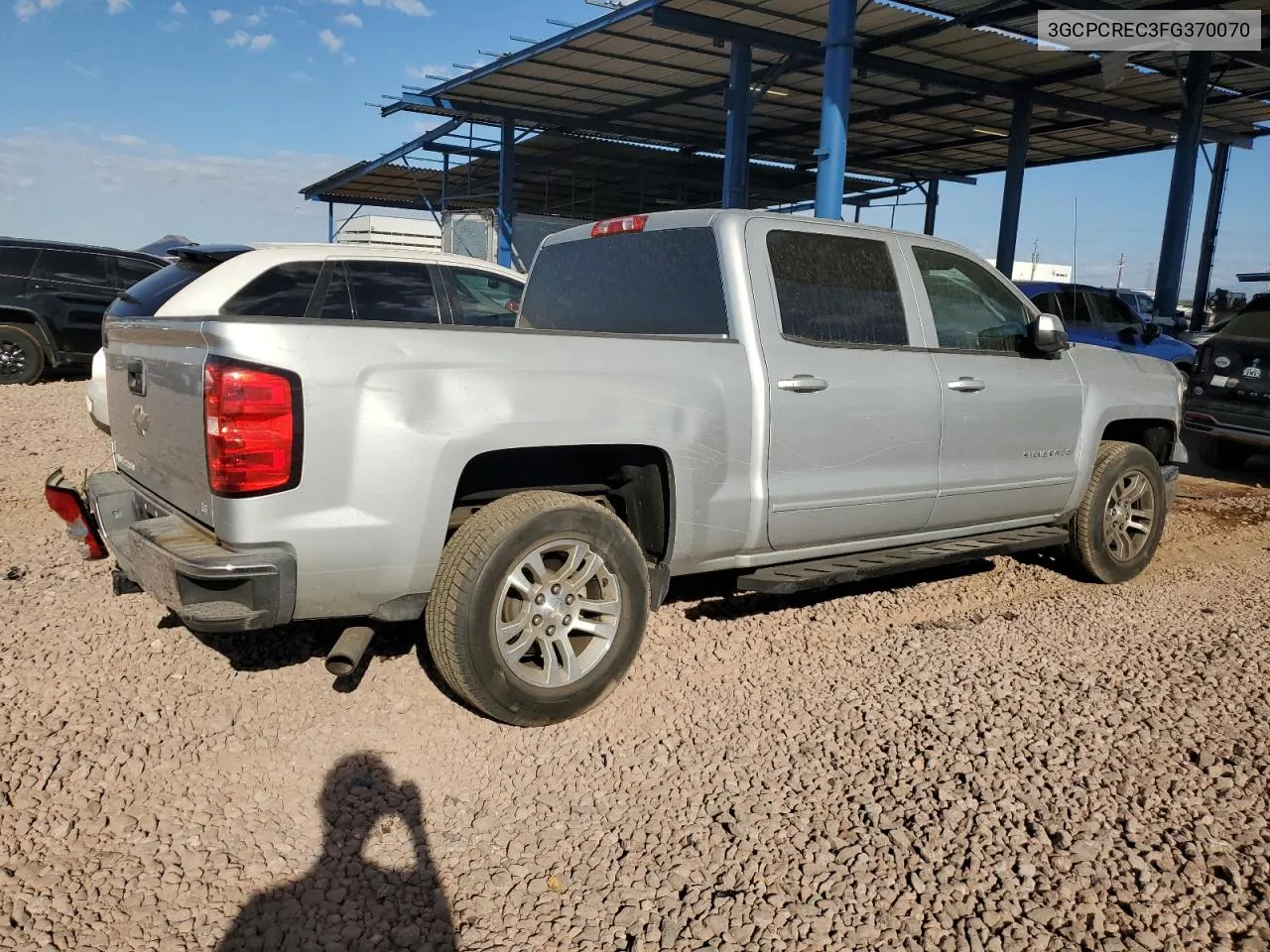 2015 Chevrolet Silverado C1500 Lt VIN: 3GCPCREC3FG370070 Lot: 72629214