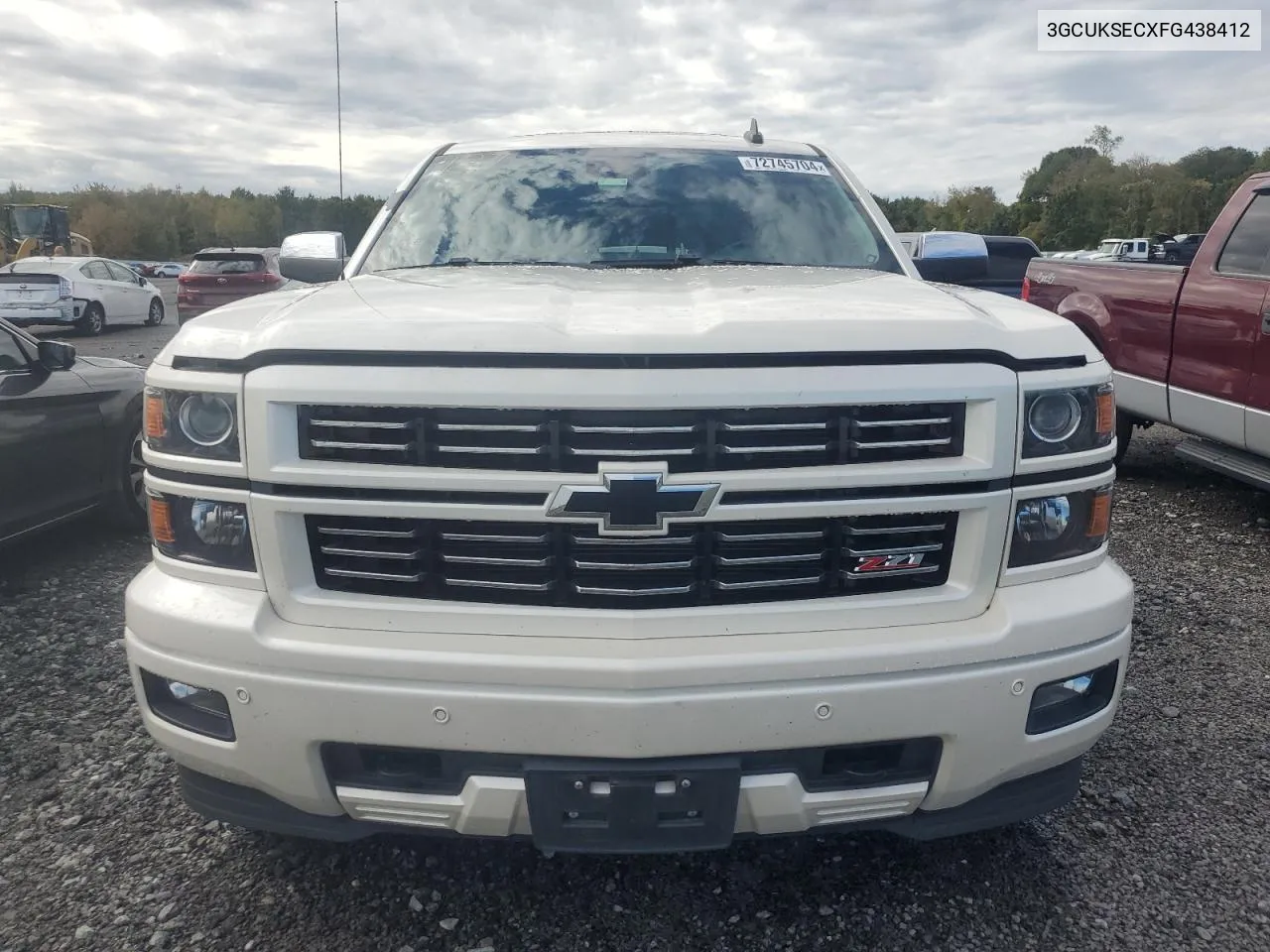 2015 Chevrolet Silverado K1500 Ltz VIN: 3GCUKSECXFG438412 Lot: 72745704