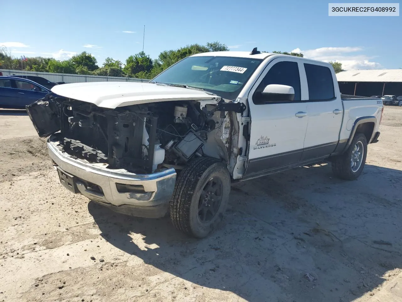 2015 Chevrolet Silverado K1500 Lt VIN: 3GCUKREC2FG408992 Lot: 72777344