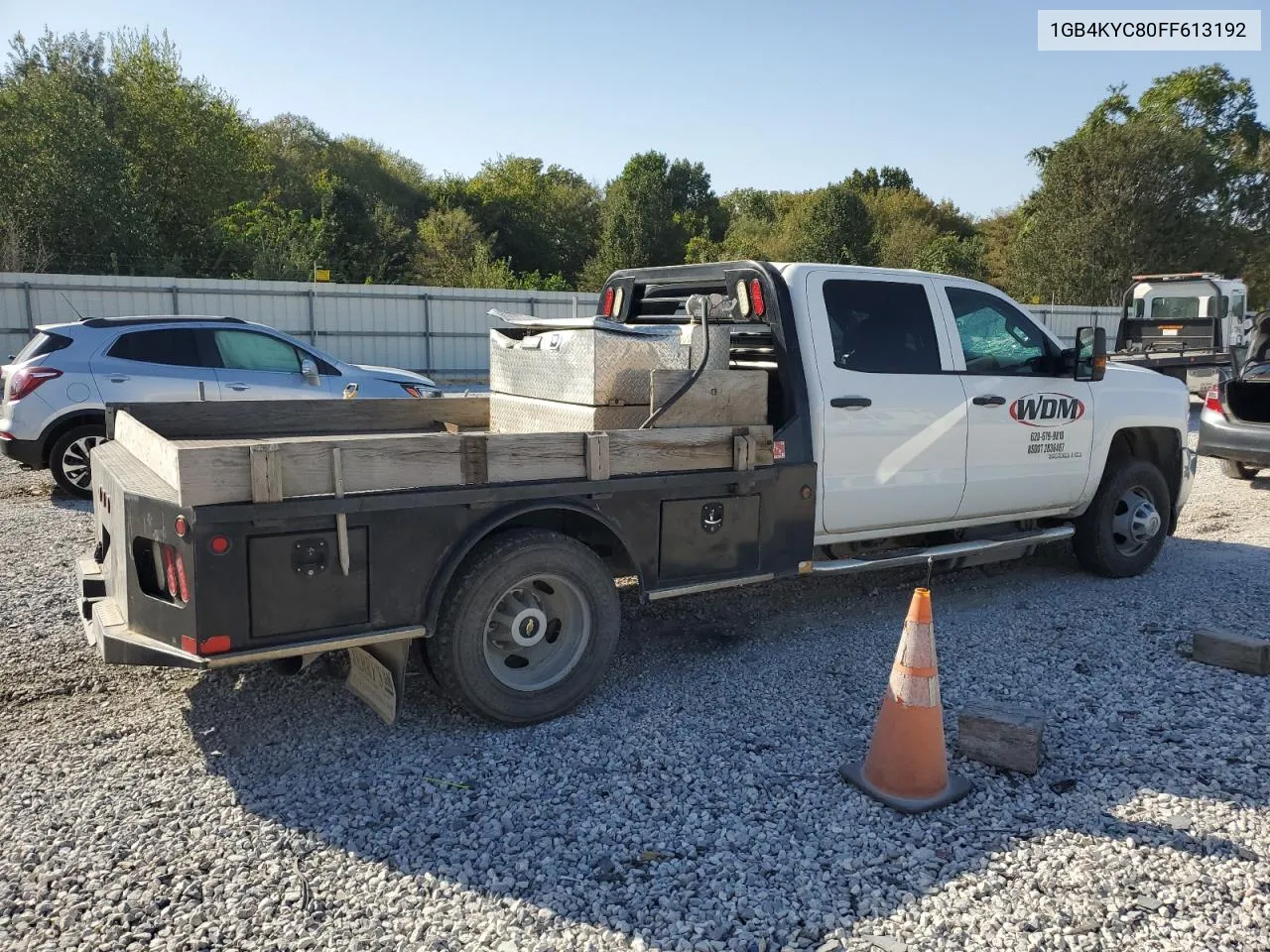 2015 Chevrolet Silverado K3500 VIN: 1GB4KYC80FF613192 Lot: 72798874