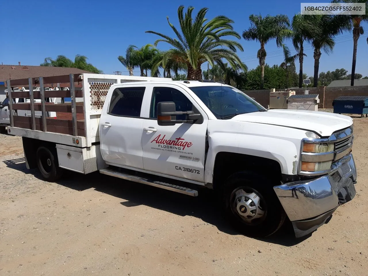 2015 Chevrolet Silverado C3500 Lt VIN: 1GB4CZCG5FF552402 Lot: 72976914