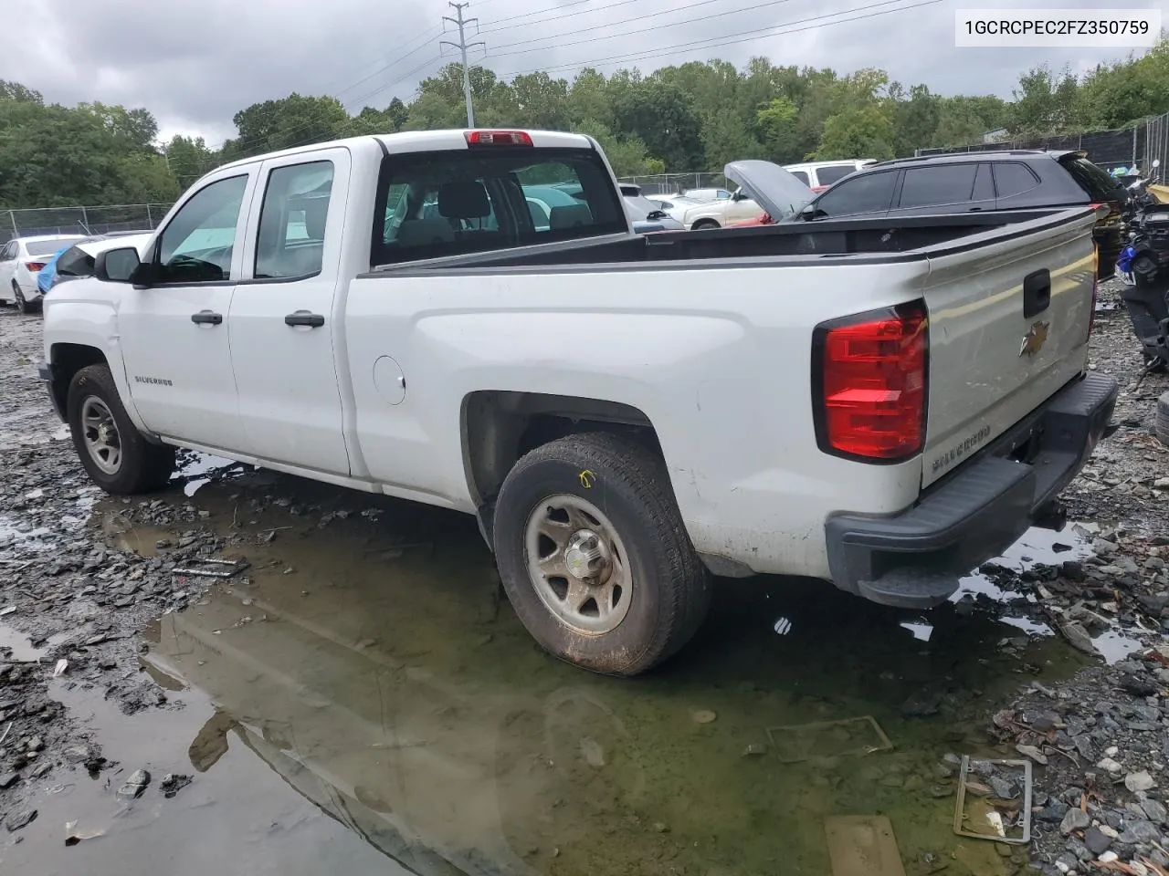 2015 Chevrolet Silverado C1500 VIN: 1GCRCPEC2FZ350759 Lot: 73293914