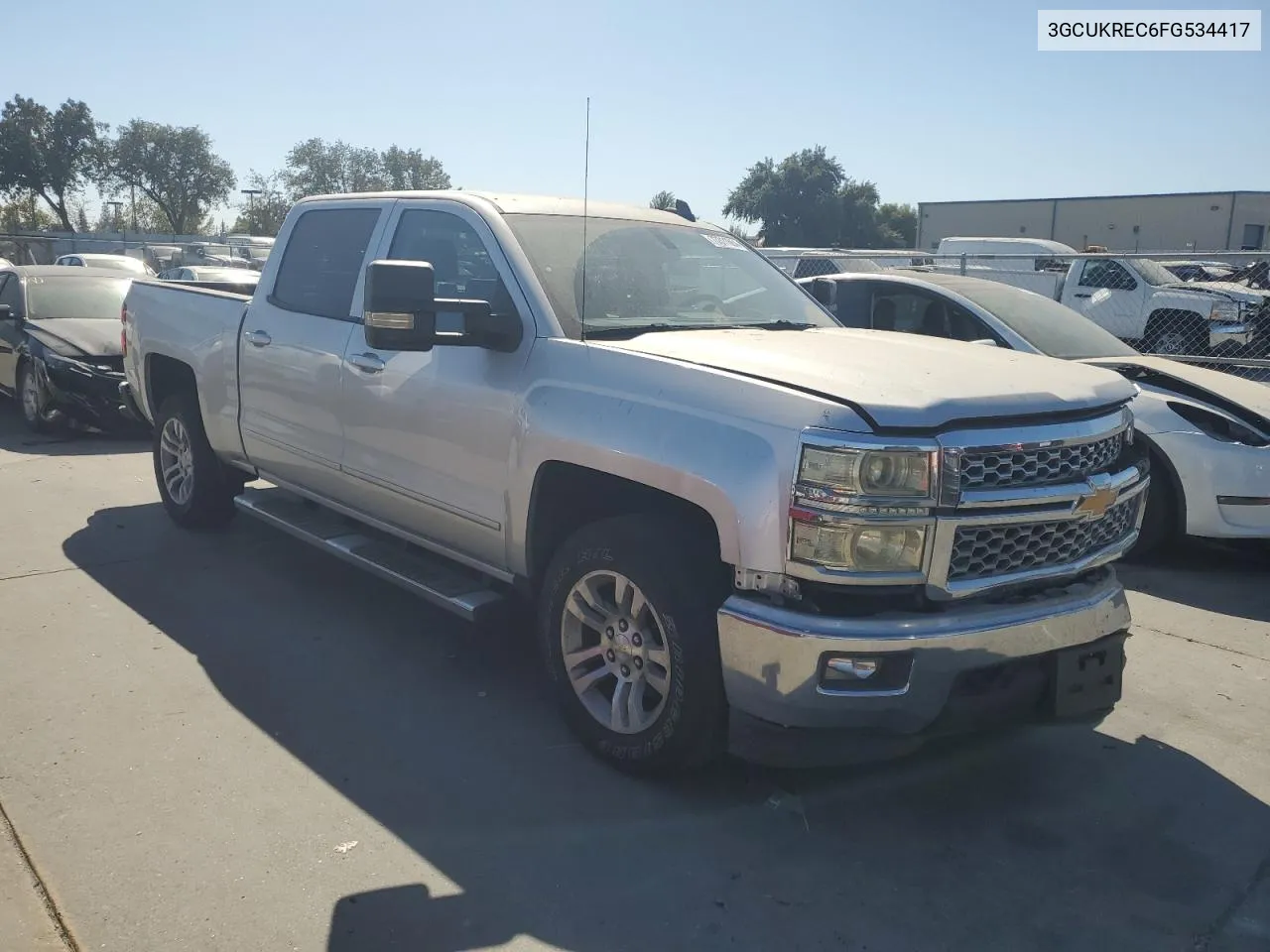 2015 Chevrolet Silverado K1500 Lt VIN: 3GCUKREC6FG534417 Lot: 73311664