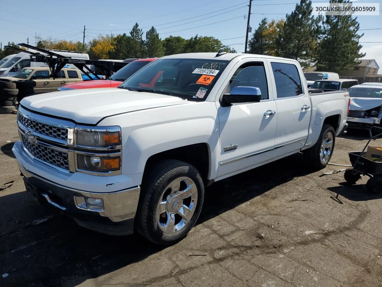 2015 Chevrolet Silverado K1500 Ltz VIN: 3GCUKSEJ6FG505909 Lot: 73597284