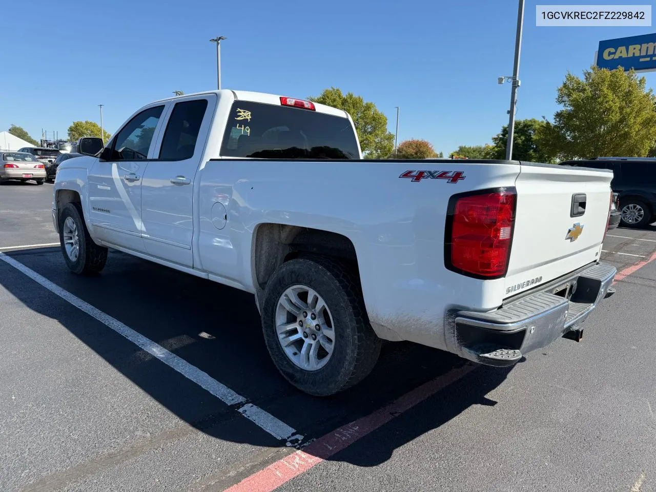 1GCVKREC2FZ229842 2015 Chevrolet Silverado K1500 Lt