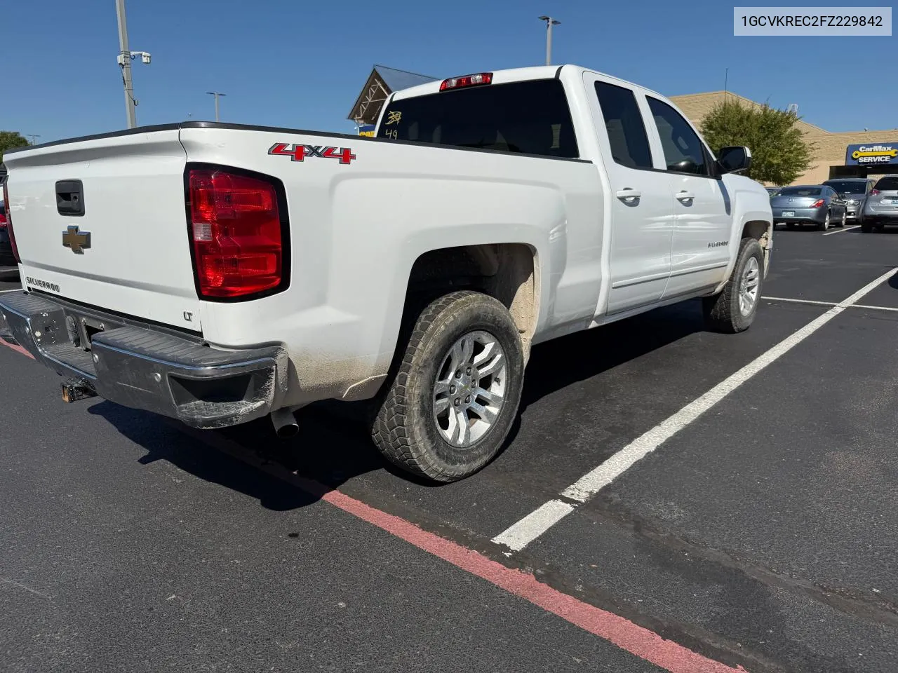 1GCVKREC2FZ229842 2015 Chevrolet Silverado K1500 Lt