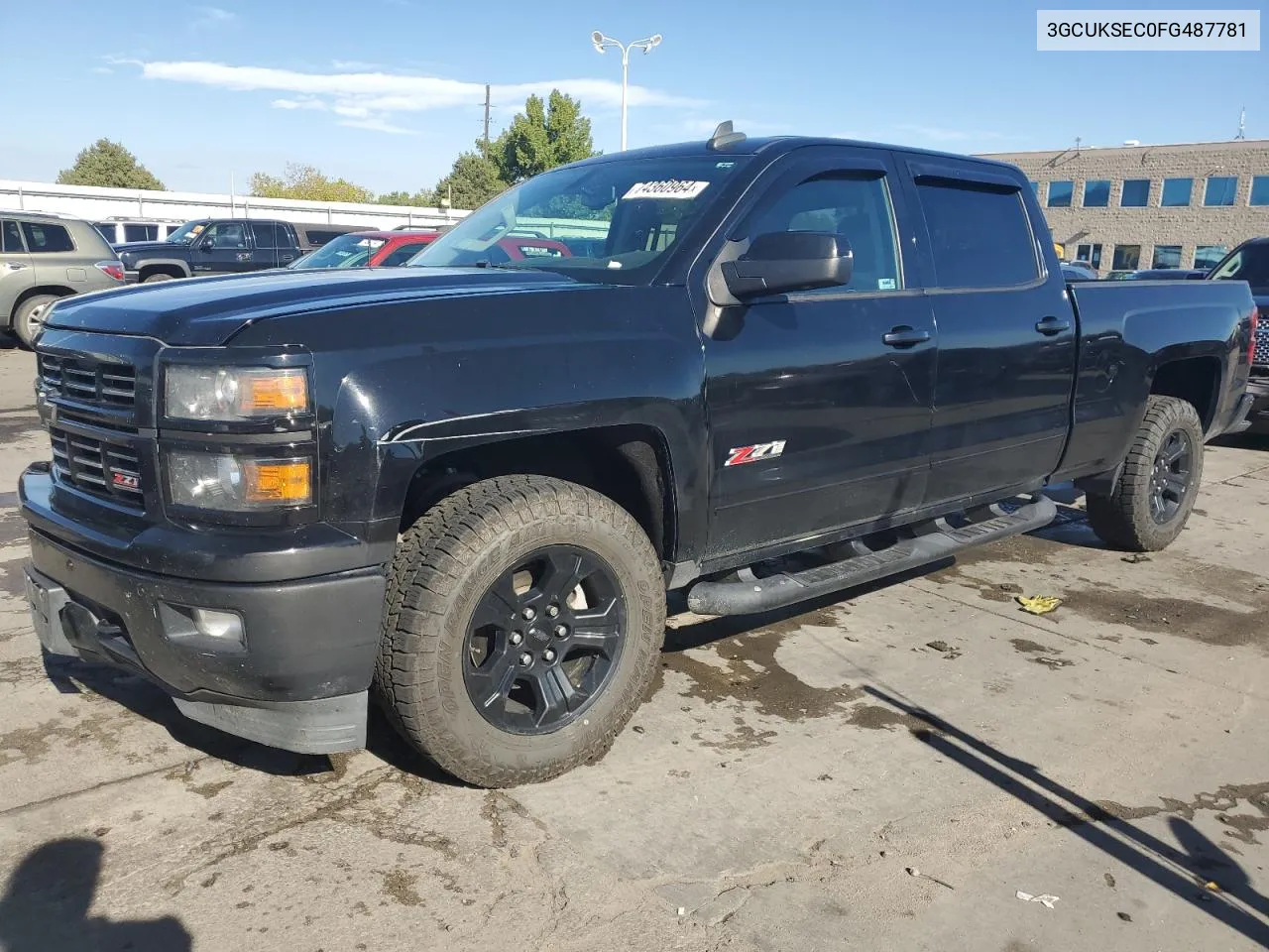 2015 Chevrolet Silverado K1500 Ltz VIN: 3GCUKSEC0FG487781 Lot: 74360964