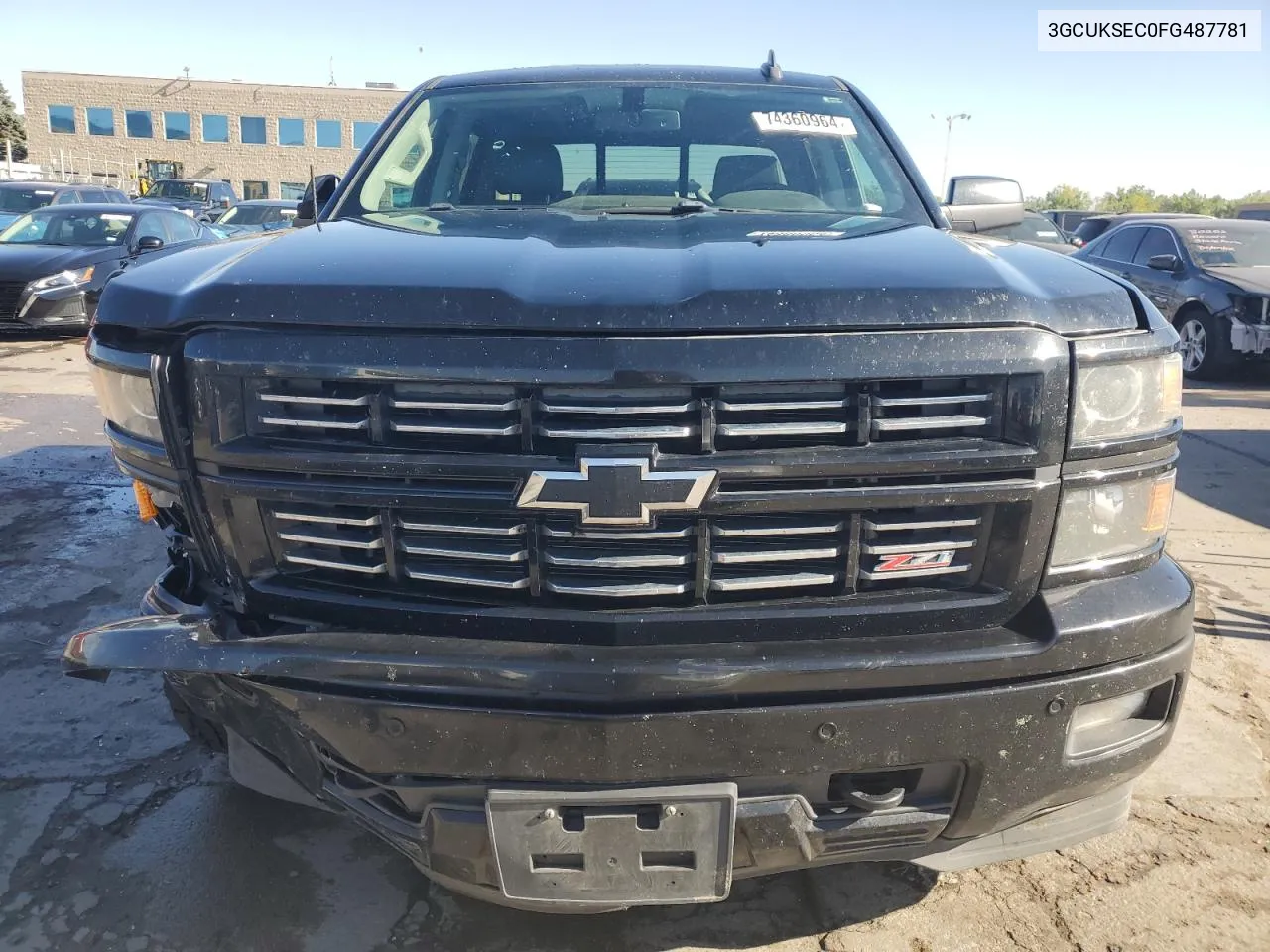 2015 Chevrolet Silverado K1500 Ltz VIN: 3GCUKSEC0FG487781 Lot: 74360964