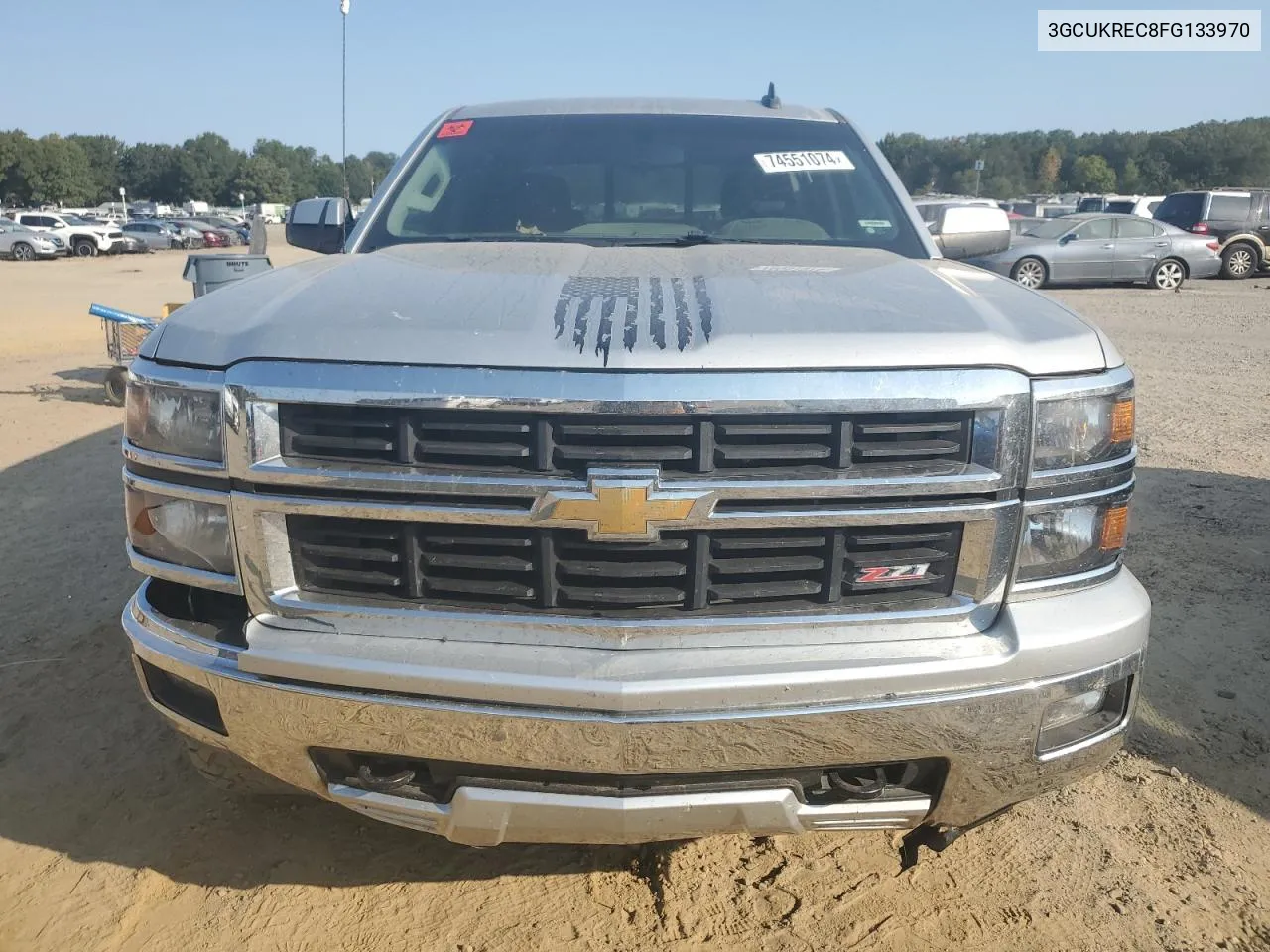 2015 Chevrolet Silverado K1500 Lt VIN: 3GCUKREC8FG133970 Lot: 74551074