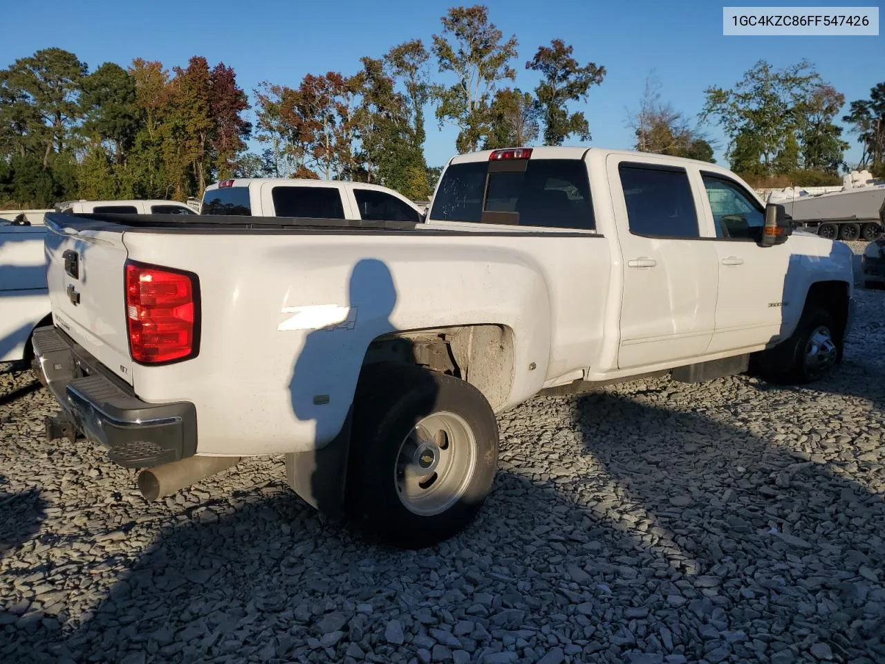 2015 Chevrolet Silverado K3500 Lt VIN: 1GC4KZC86FF547426 Lot: 74918064