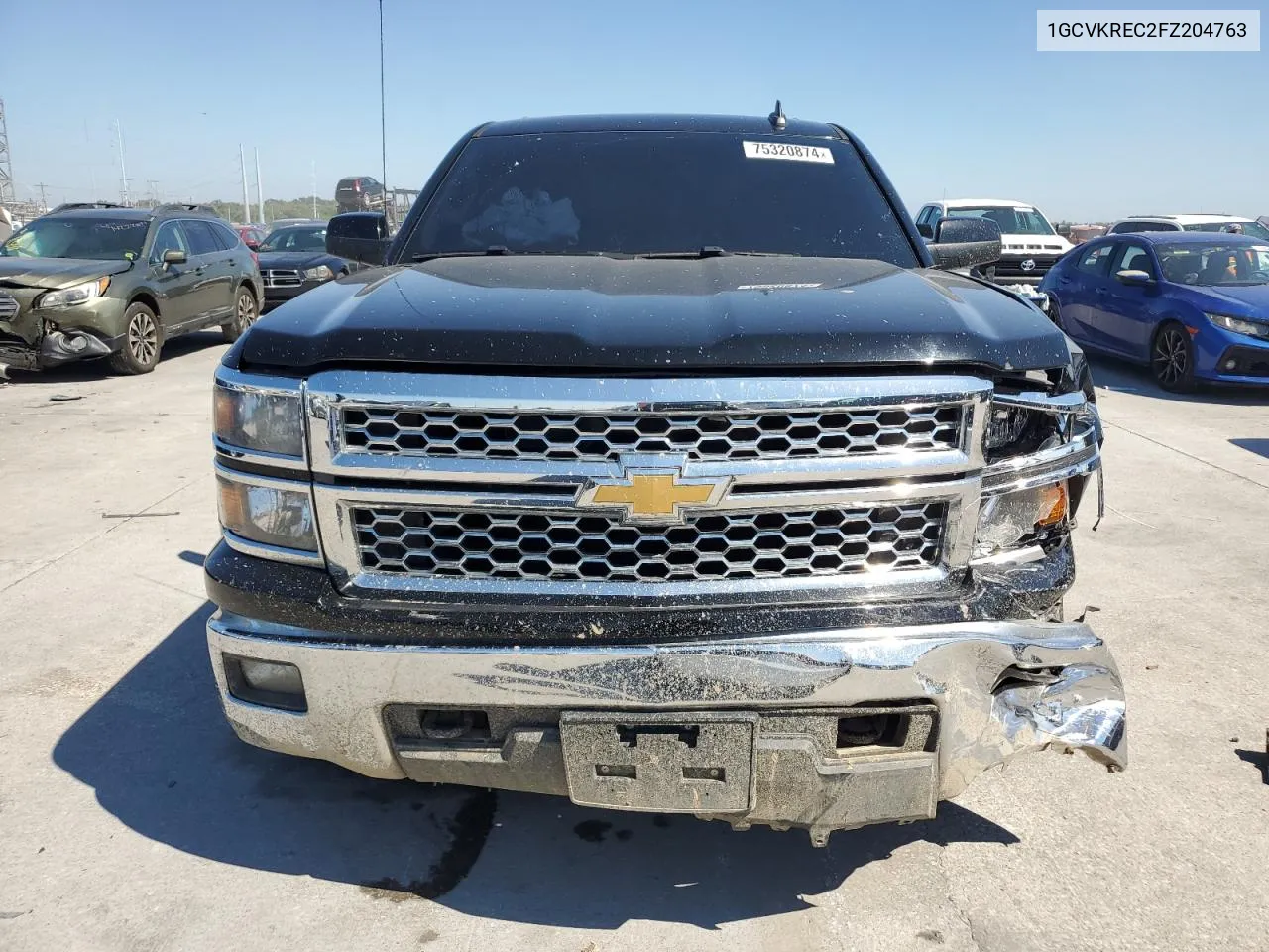 2015 Chevrolet Silverado K1500 Lt VIN: 1GCVKREC2FZ204763 Lot: 75320874