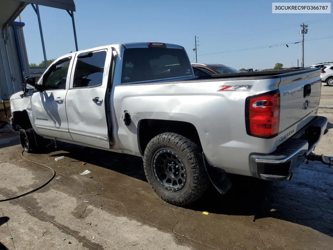 2015 Chevrolet Silverado K1500 Lt VIN: 3GCUKREC9FG366787 Lot: 75436424