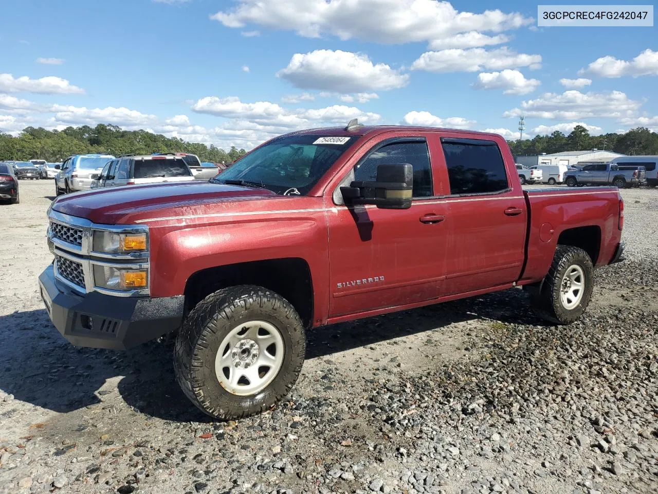 2015 Chevrolet Silverado C1500 Lt VIN: 3GCPCREC4FG242047 Lot: 75485064