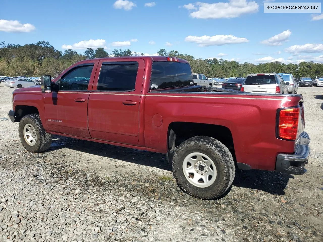 2015 Chevrolet Silverado C1500 Lt VIN: 3GCPCREC4FG242047 Lot: 75485064