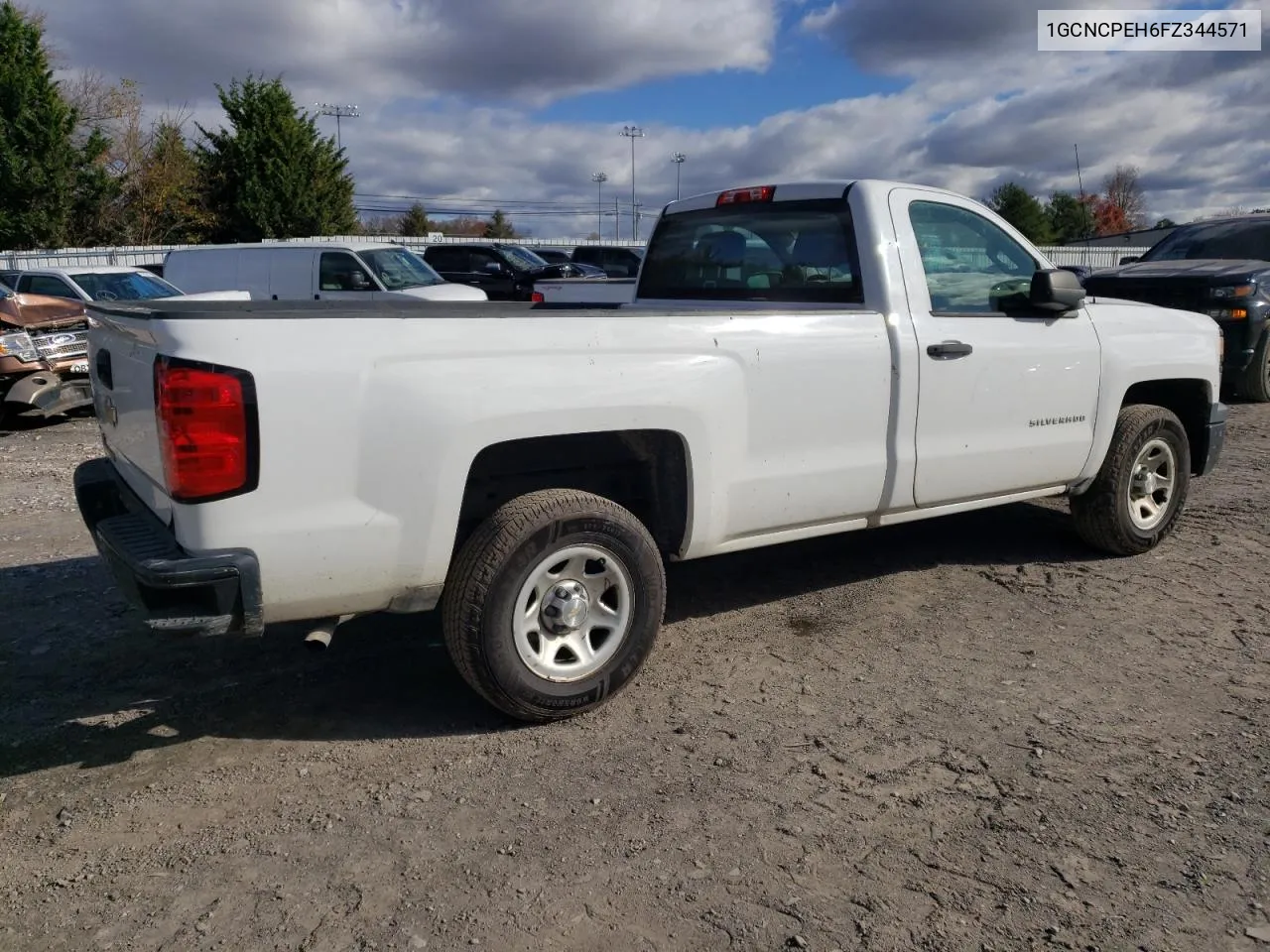 2015 Chevrolet Silverado C1500 VIN: 1GCNCPEH6FZ344571 Lot: 75538924