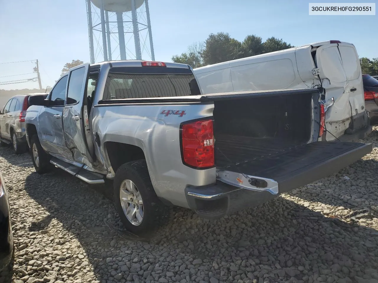 2015 Chevrolet Silverado K1500 Lt VIN: 3GCUKREH0FG290551 Lot: 75598494