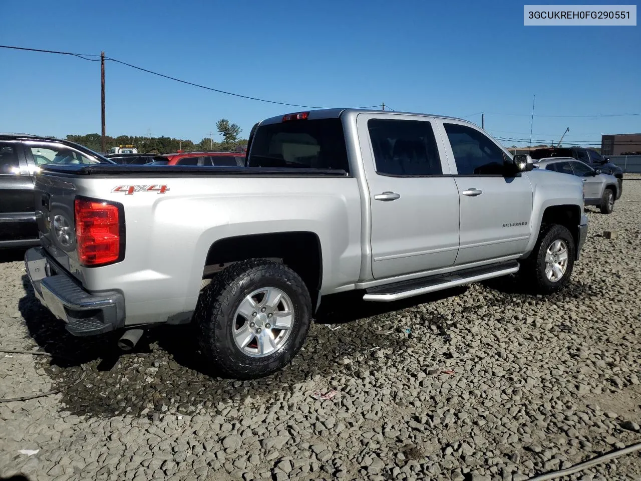 2015 Chevrolet Silverado K1500 Lt VIN: 3GCUKREH0FG290551 Lot: 75598494