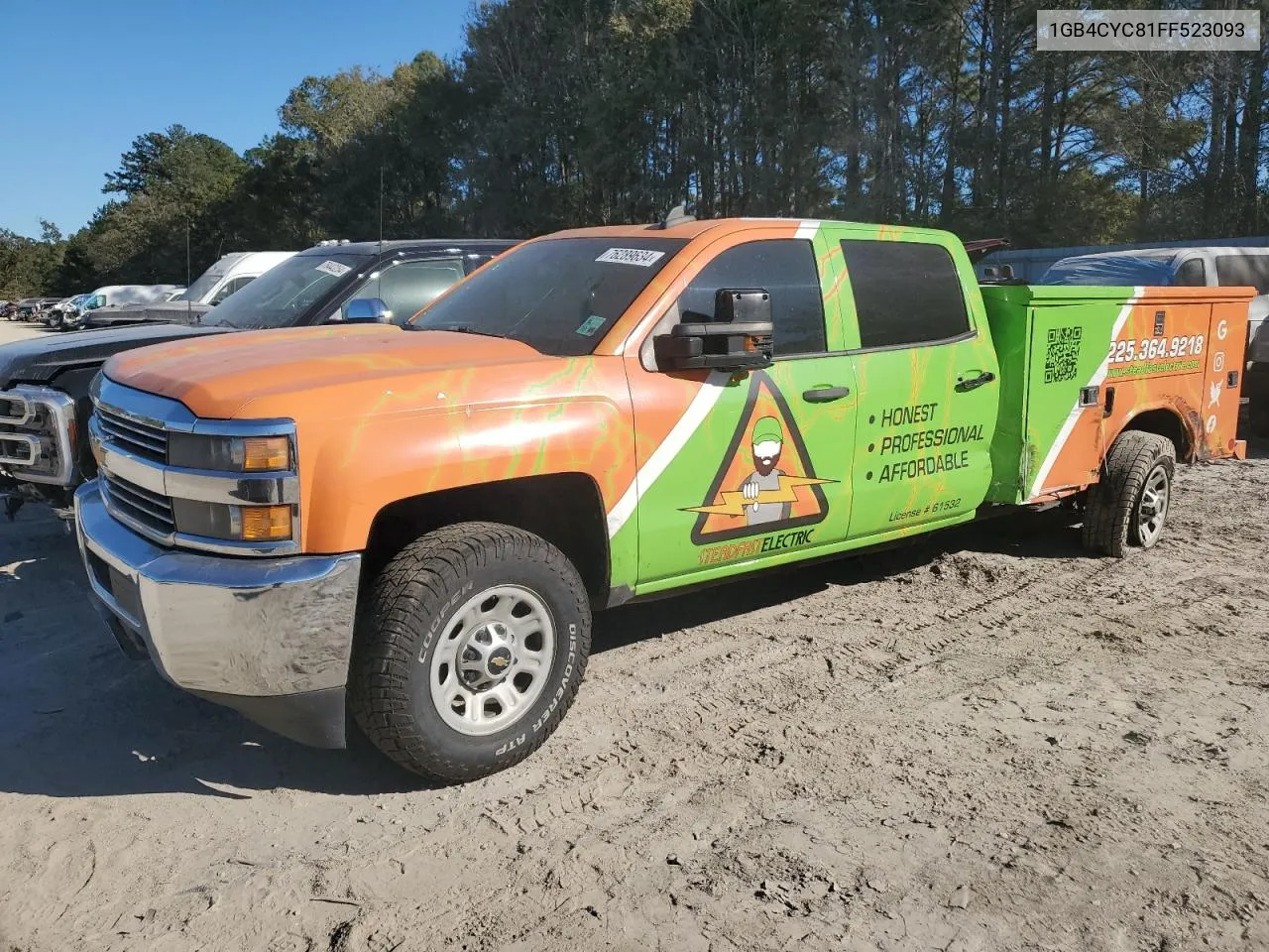 2015 Chevrolet Silverado C3500 VIN: 1GB4CYC81FF523093 Lot: 76289634