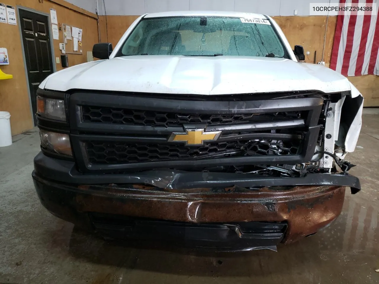 2015 Chevrolet Silverado C1500 VIN: 1GCRCPEH3FZ294388 Lot: 76473014