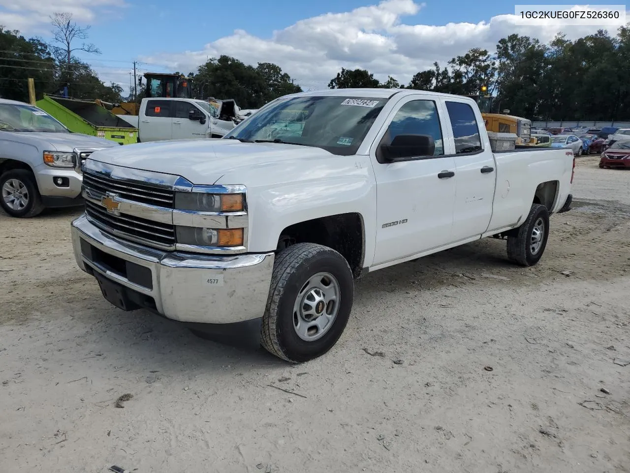 2015 Chevrolet Silverado K2500 Heavy Duty VIN: 1GC2KUEG0FZ526360 Lot: 76504234