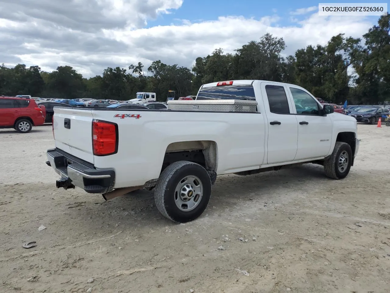 2015 Chevrolet Silverado K2500 Heavy Duty VIN: 1GC2KUEG0FZ526360 Lot: 76504234