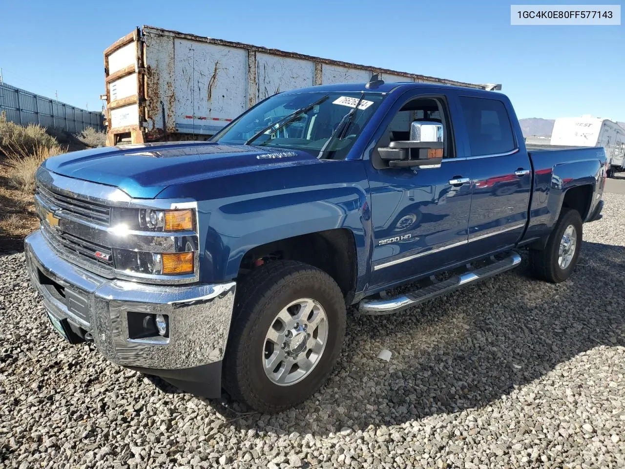 2015 Chevrolet Silverado K3500 Ltz VIN: 1GC4K0E80FF577143 Lot: 76626244