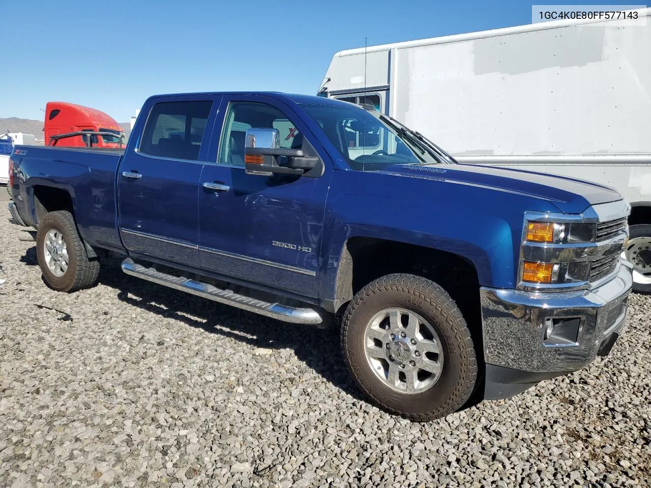 2015 Chevrolet Silverado K3500 Ltz VIN: 1GC4K0E80FF577143 Lot: 76626244