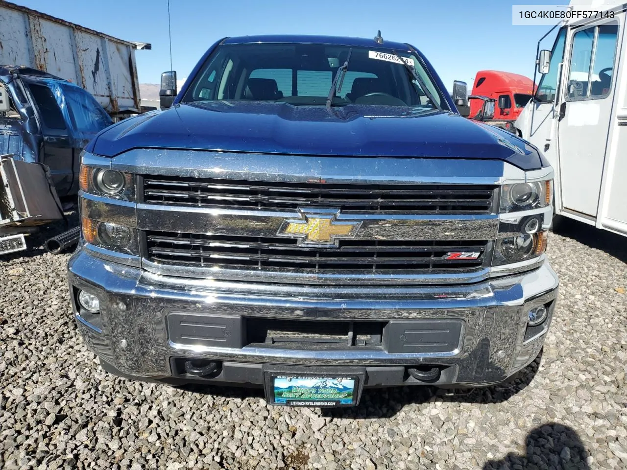 2015 Chevrolet Silverado K3500 Ltz VIN: 1GC4K0E80FF577143 Lot: 76626244