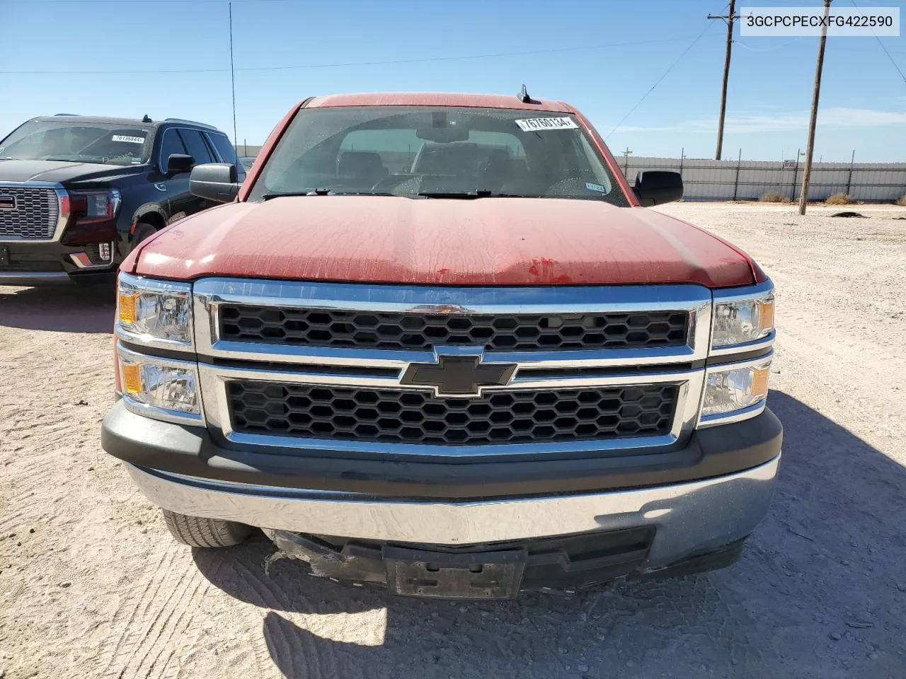 2015 Chevrolet Silverado C1500 VIN: 3GCPCPECXFG422590 Lot: 76760134