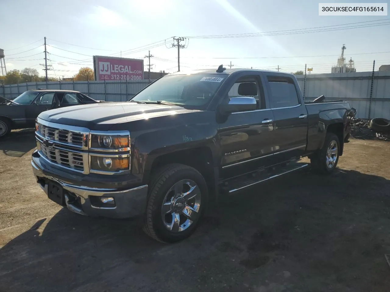 2015 Chevrolet Silverado K1500 Ltz VIN: 3GCUKSEC4FG165614 Lot: 76800604