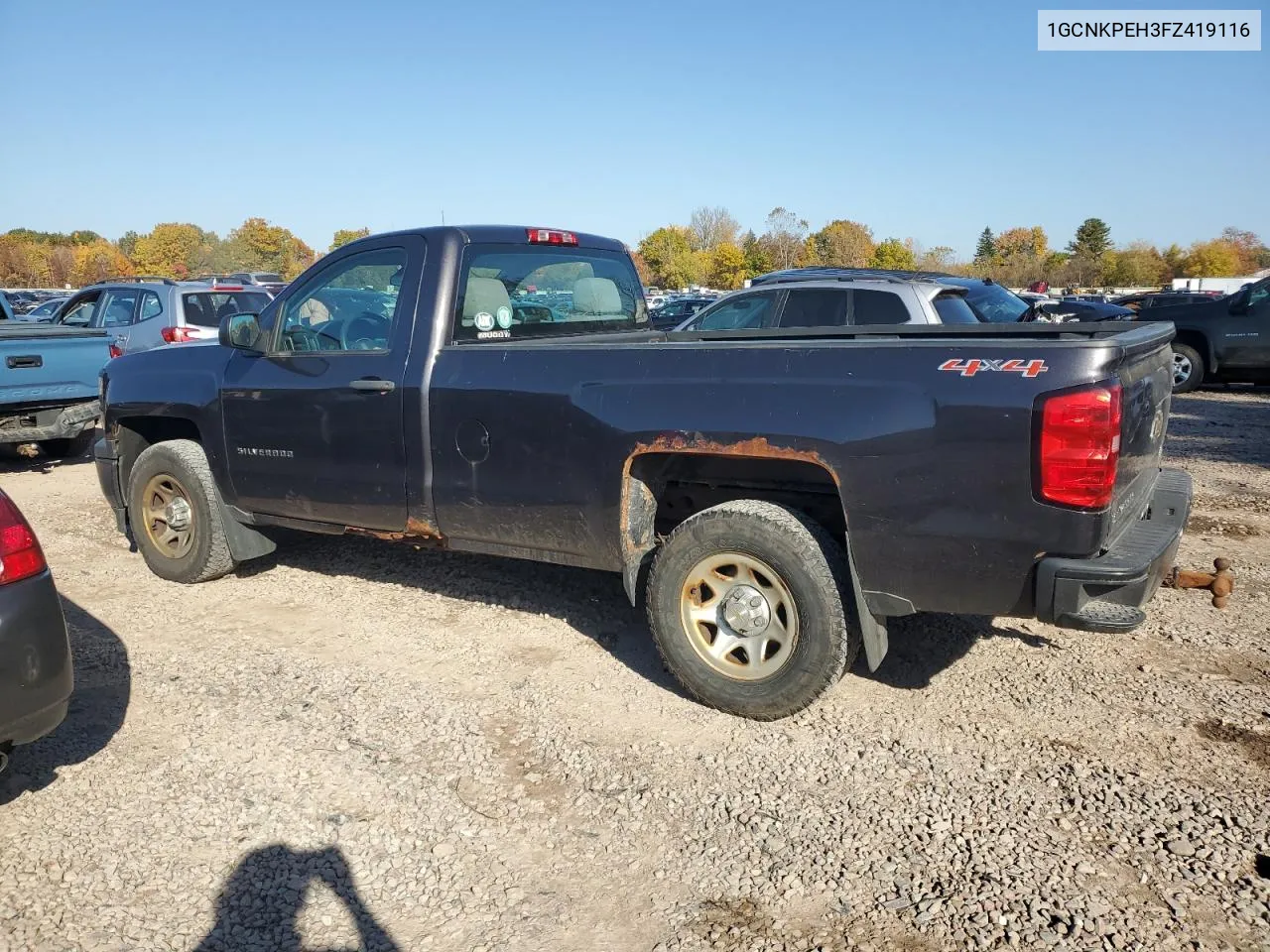 2015 Chevrolet Silverado K1500 VIN: 1GCNKPEH3FZ419116 Lot: 77082594