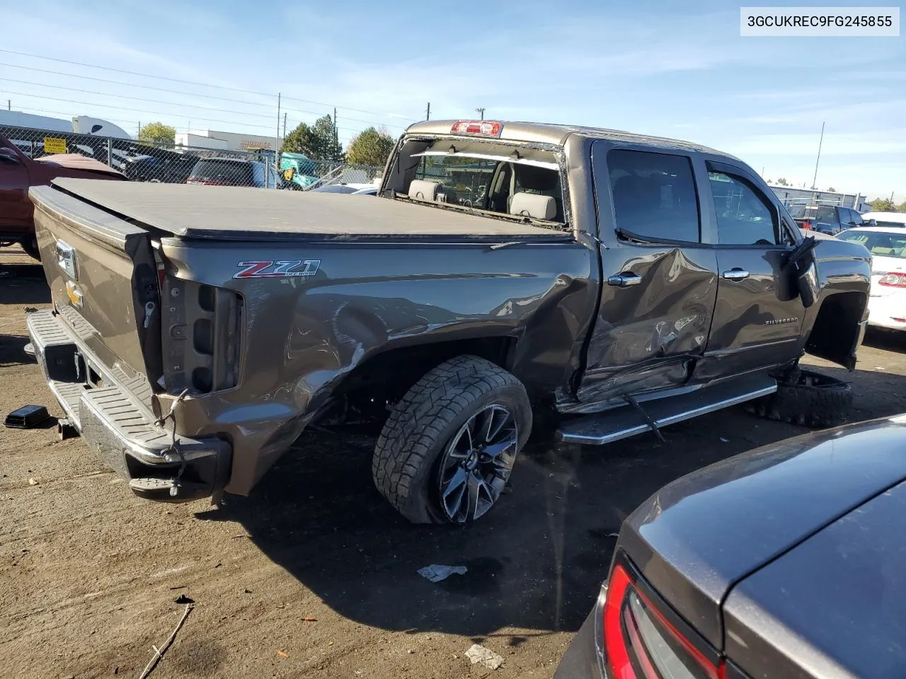 2015 Chevrolet Silverado K1500 Lt VIN: 3GCUKREC9FG245855 Lot: 77095654