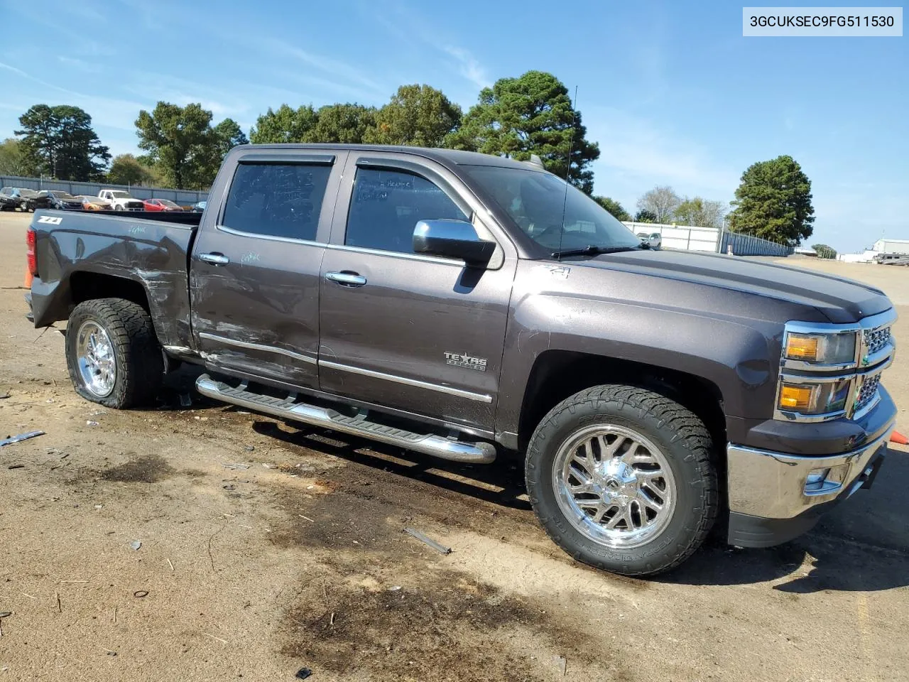 2015 Chevrolet Silverado K1500 Ltz VIN: 3GCUKSEC9FG511530 Lot: 77170434