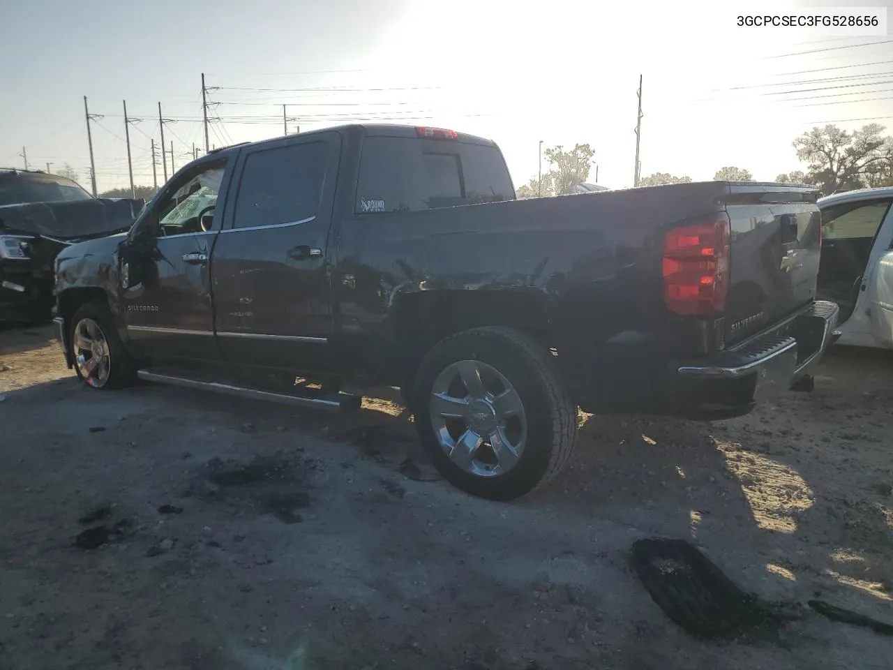 2015 Chevrolet Silverado C1500 Ltz VIN: 3GCPCSEC3FG528656 Lot: 77423924